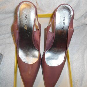 Nine West Leather Sling Back Pumps, size 8